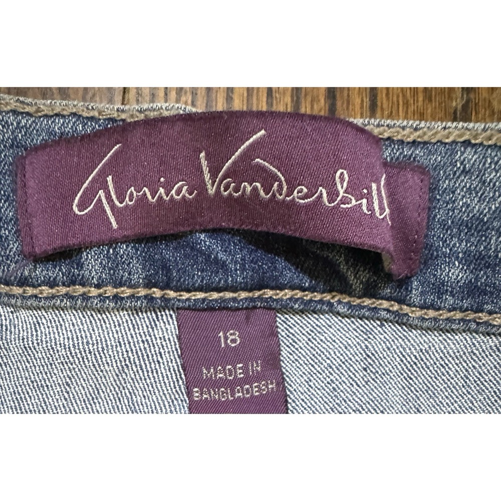 Gloria Vanderbilt Jeans Women's Size 18 (W36xL30) Amanda Bootcut Blue High Rise - Picture 7 of 9